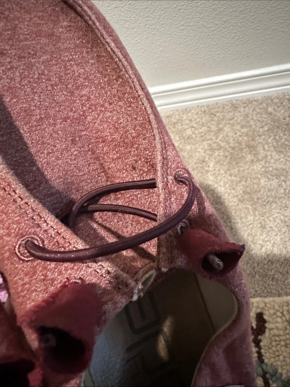 Hey Dude Wendy Burgundy Shoes